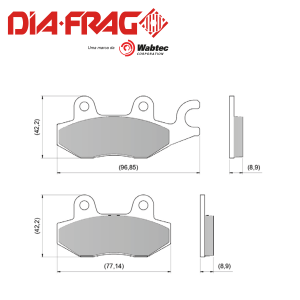 DIAFRAG  LMP-288 KAWASAKI NINJA-300 DELANTERA Y TRASERA