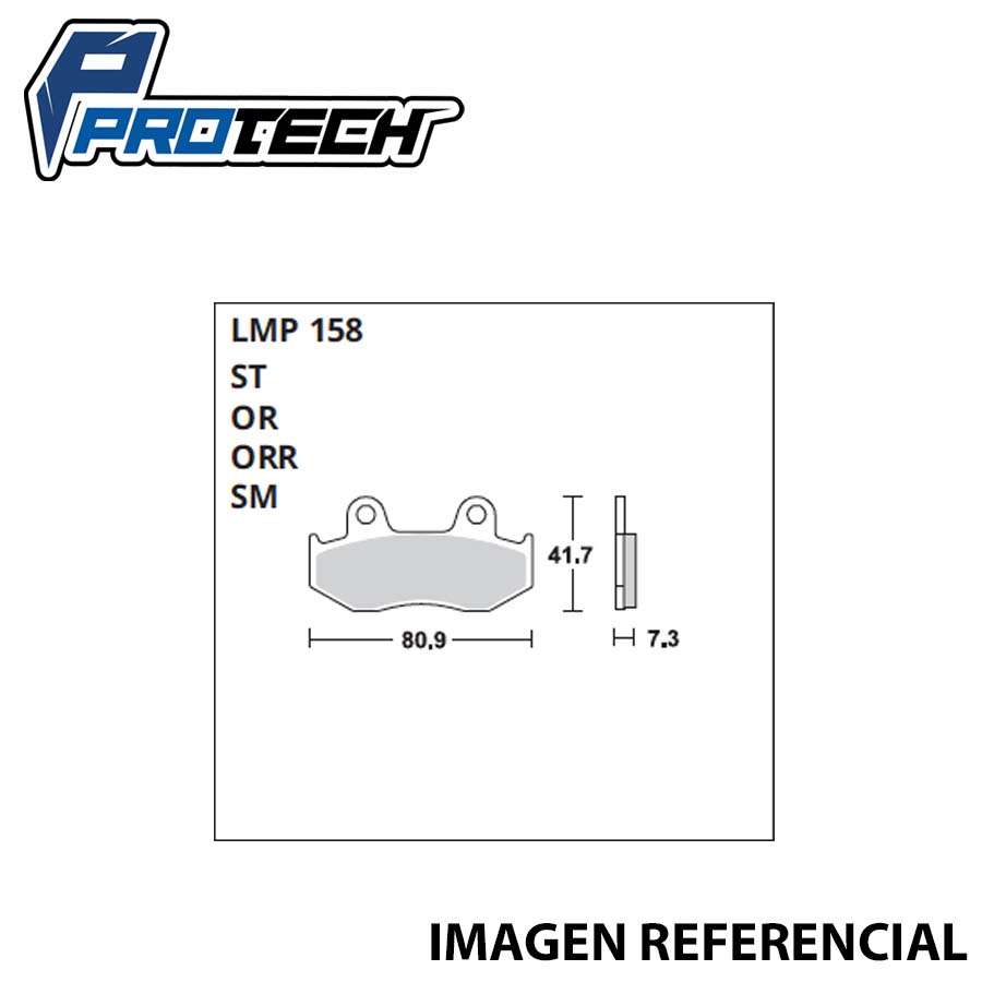 Pastilla Freno ProTech LM-158 (Delantera)