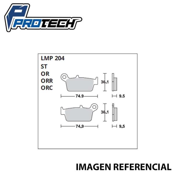 Pastilla Freno ProTech LMP-204 (Trasera)