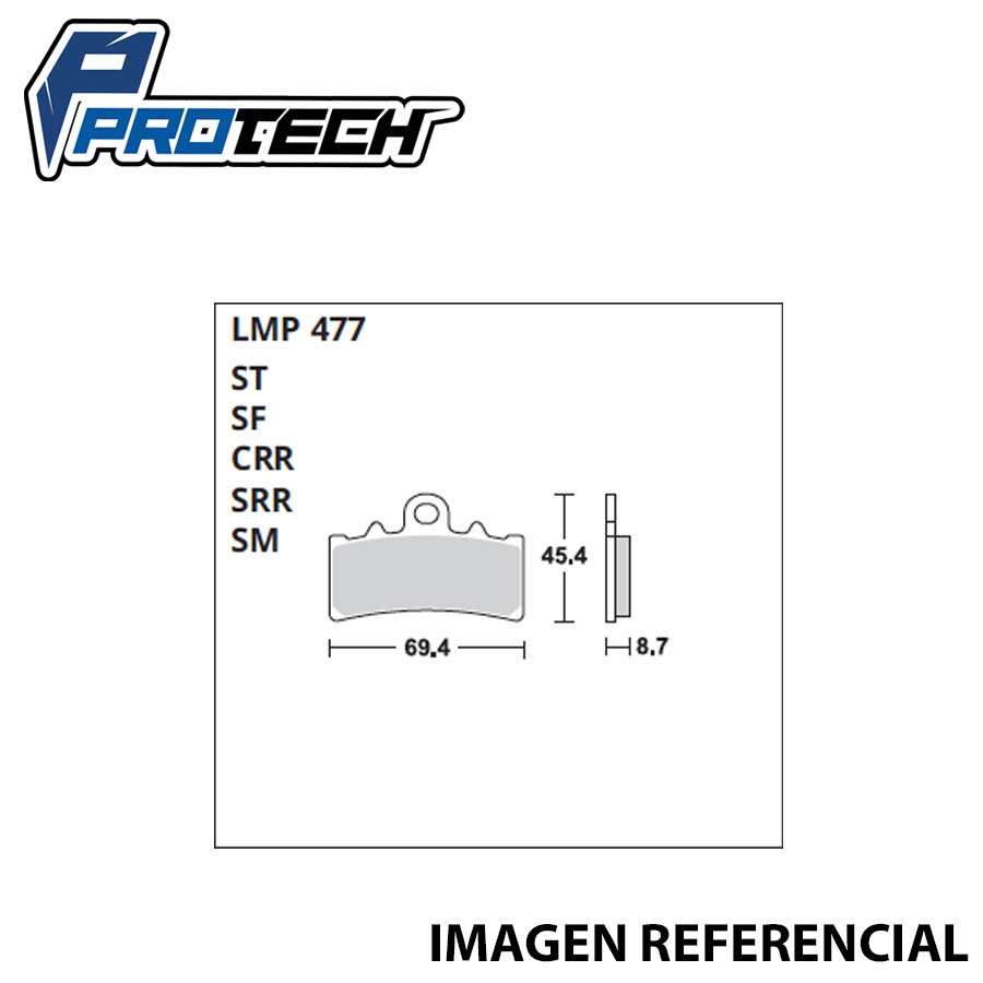 Pastilla Freno ProTech LMP-477 (Delantera)