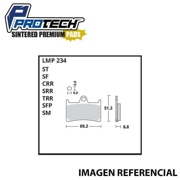 SINTERIZADA YAMAHA R6/R1/MT09 ( DELANTERA )