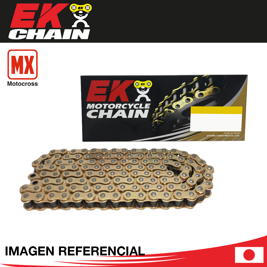 Cadena Transmisión EK 420SH-140L Dorada