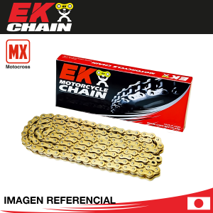 Cadena Transmisión EK 428SHDR-140L Dorada