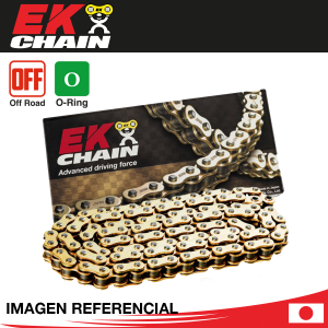 Cadena Transmisión EK 520SRO6-118L Dorada