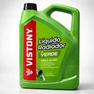 Coolant Refrigerante Anticongelante Vistony Verde 4Lts