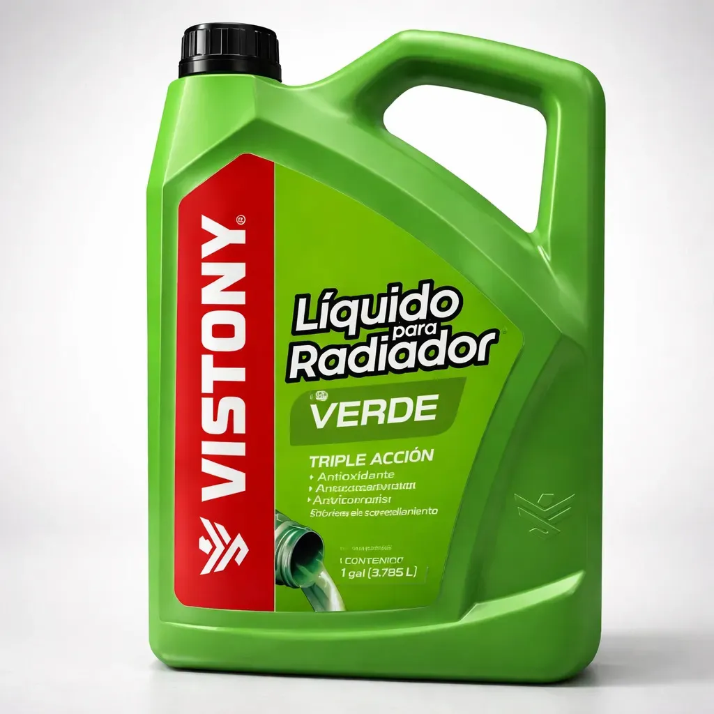 Coolant Refrigerante Anticongelante Vistony Verde 4Lts